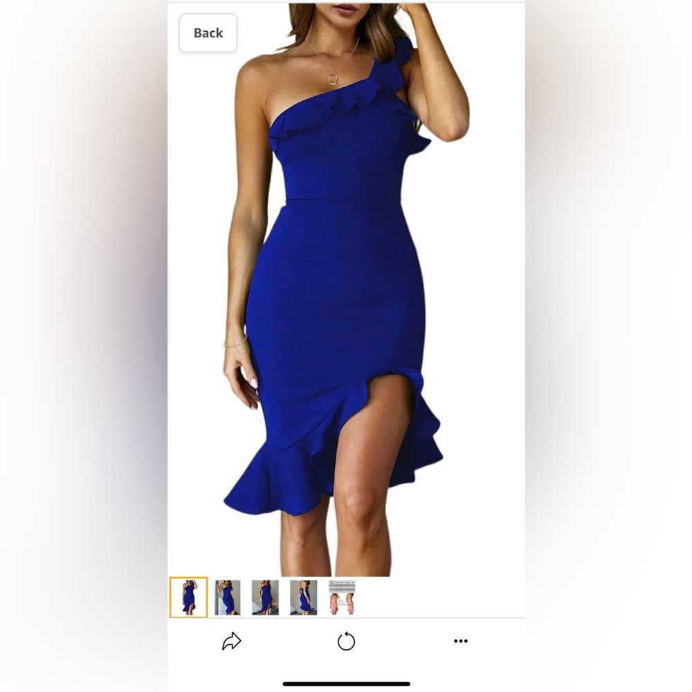 Sexy royal blue dress